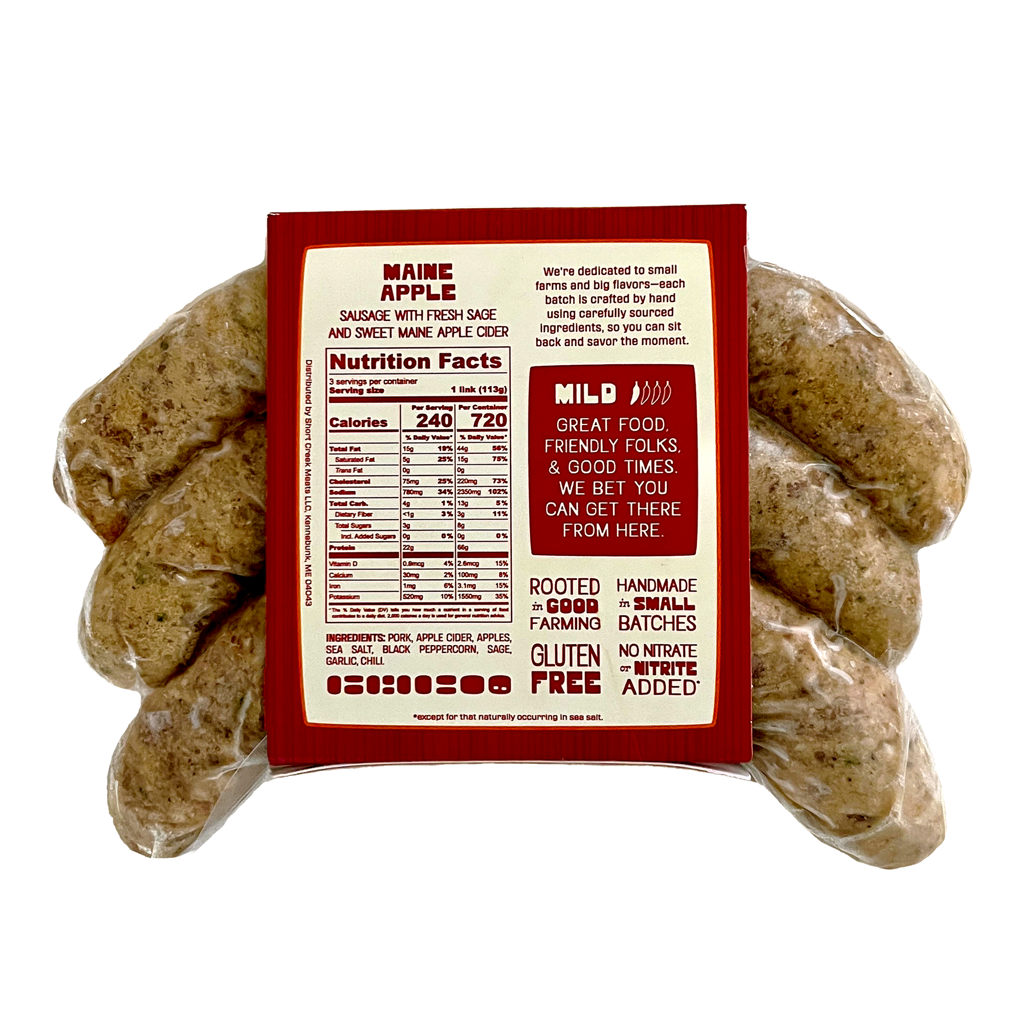 SGAPP Maine Apple Sausage (8/12z)