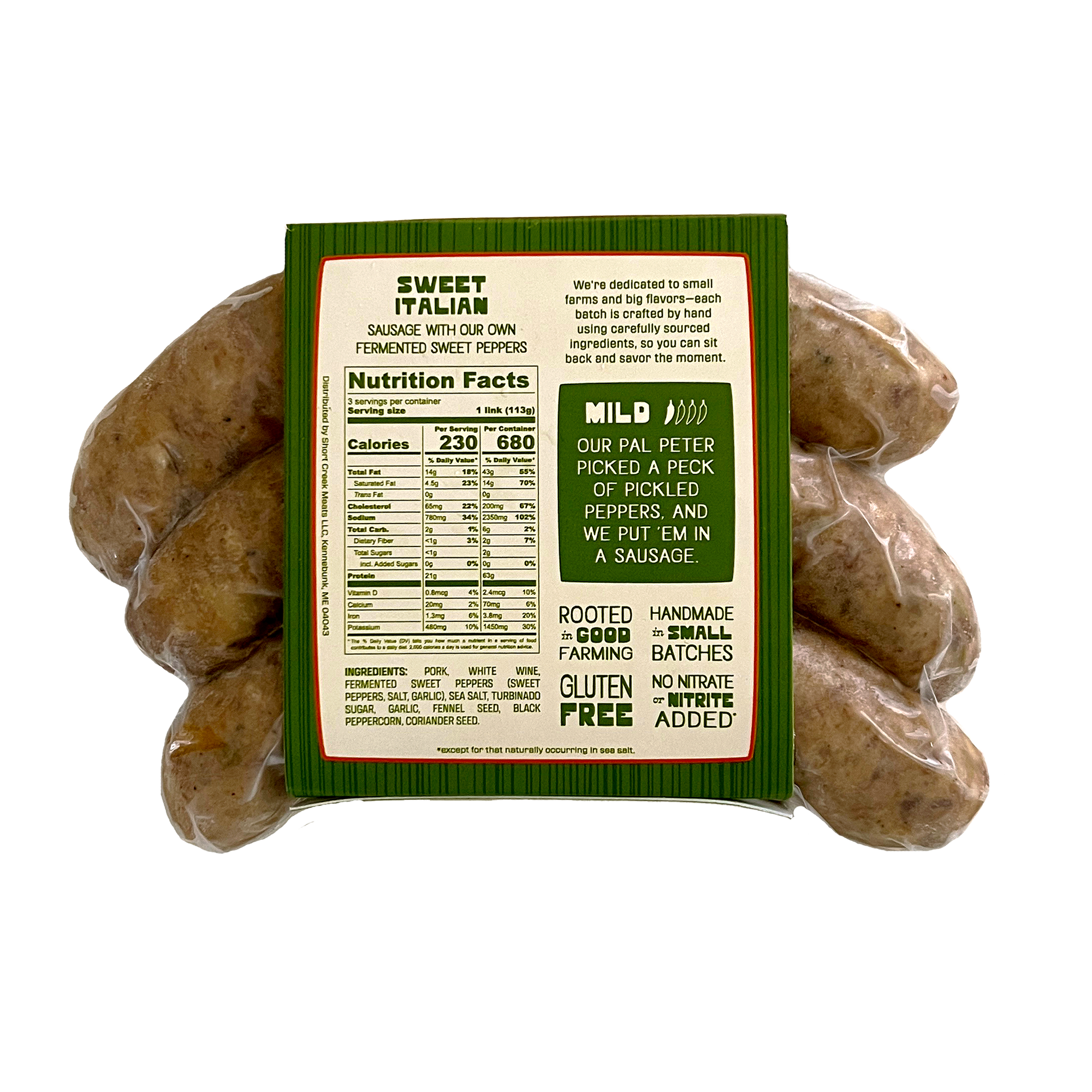 SGSWT Sweet Italian Sausage (8/cs 12oz)