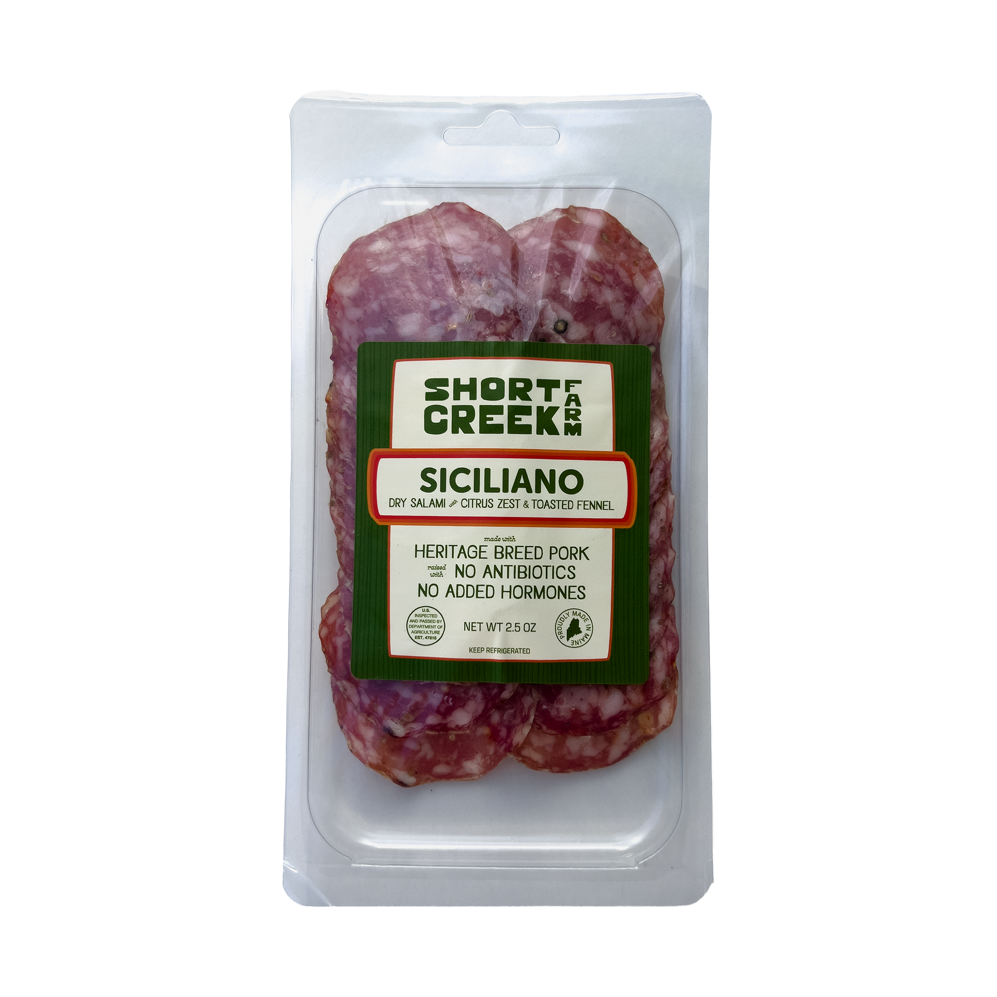 SLSIC-SLC Sliced Siciliano Salami (8/cs 2.5oz)